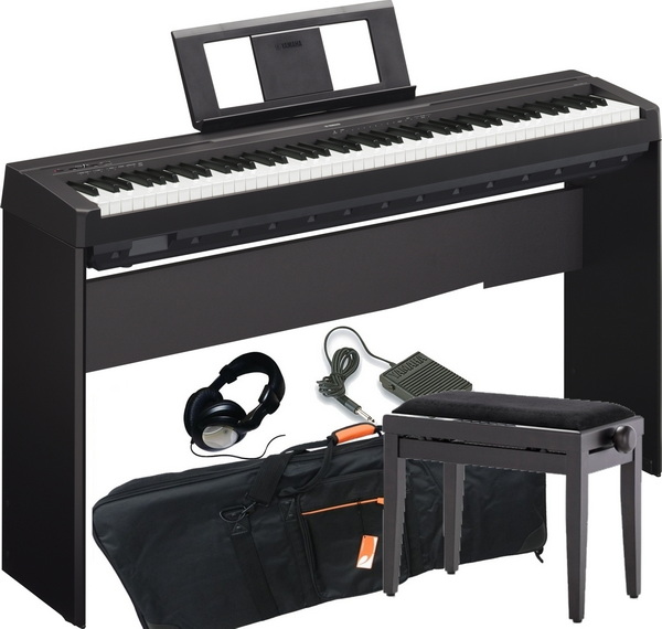 Pianový set Yamaha  P 45B SET se stojanem, povlakem, sluchátky a stoličkou