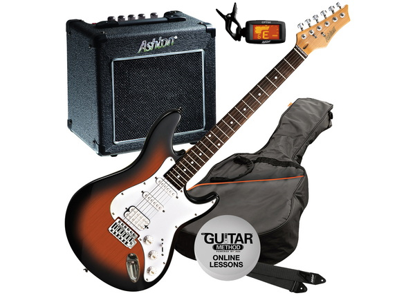 Elektrická kytara paket Ashton  AG232 TSB Set KL