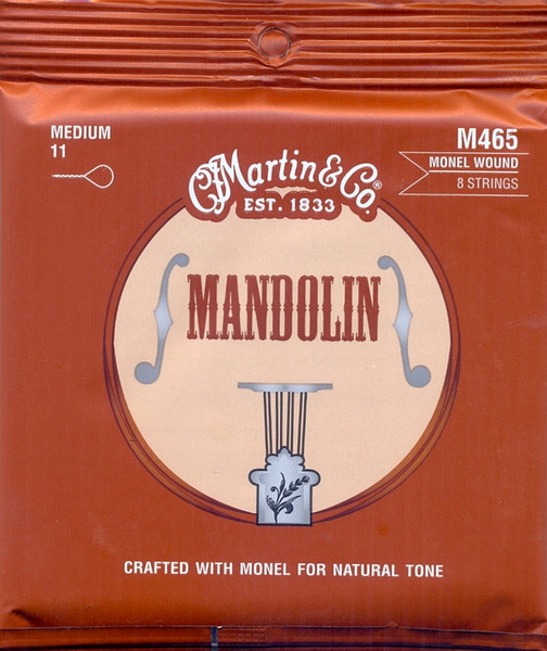Struny pro mandolínu Martin  M 465 Monel