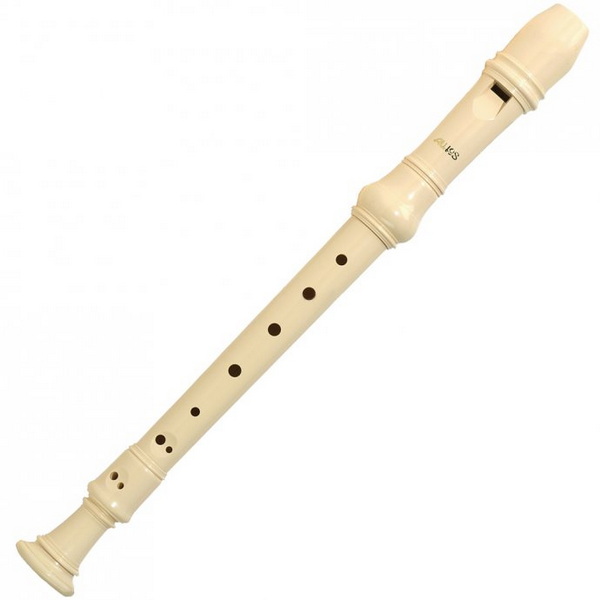 Sopránová zobcová flétna, barokní Aulos  303AI Elite Slonová kost