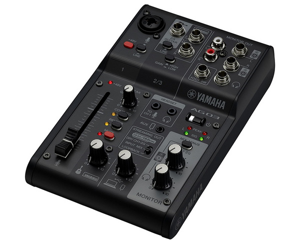Mix, audio rozhraní Yamaha  AG03 mk2 BL