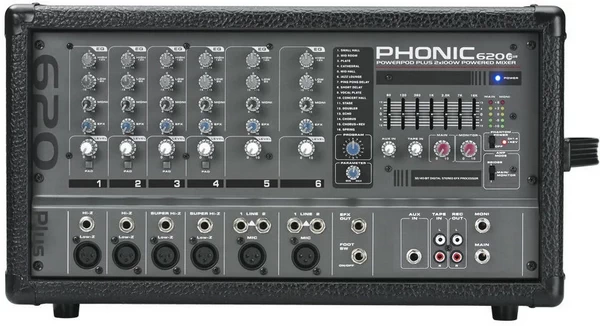 Powermix 6 kanál Phonic  Powerpod 620 Plus