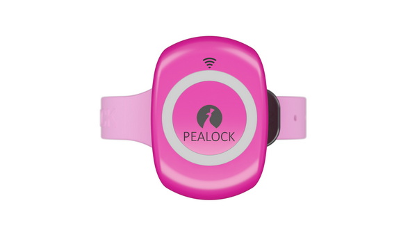 Zámek PEALOCK  Electronic lock - růžový