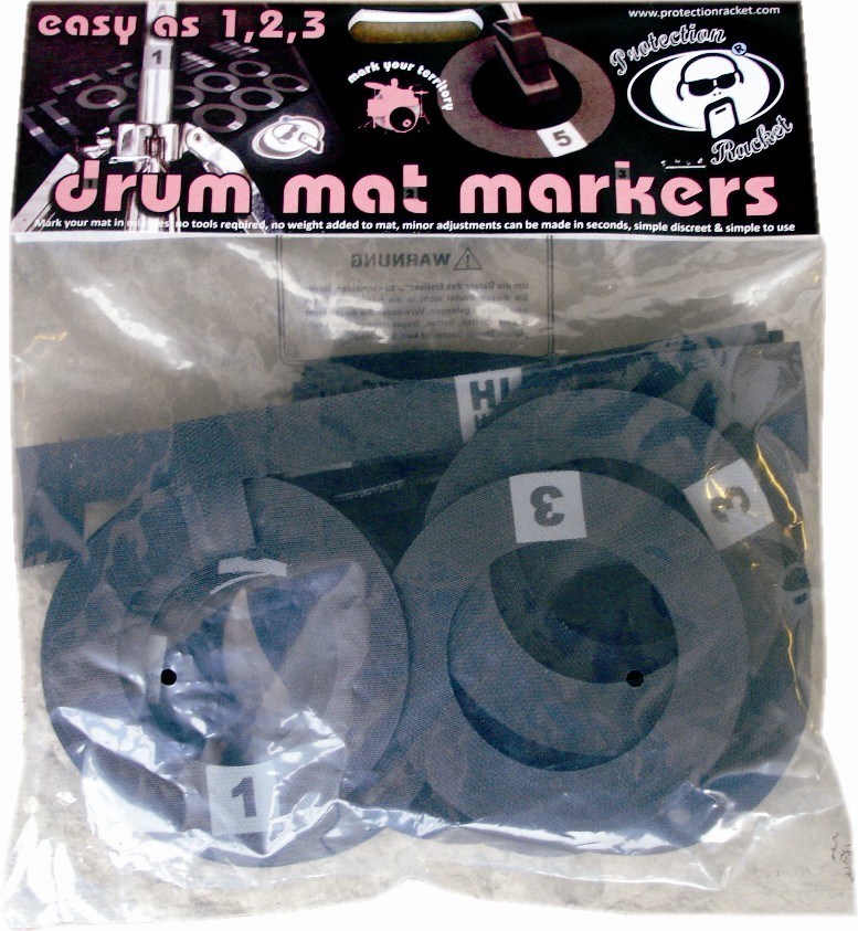 Sada značek Protection Racket  9022 01 Drum Mat Numbered Marker Pack