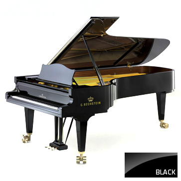 Klavír C. Bechstein  Concert D 282 - černý lesk