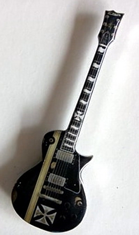 Miniatura kytary s magnetem Music Legends  PPT-MGS007 James Hetfiled Metallica Black LP