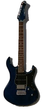 Miniatura kytary s magnetem Music Legends  PPT-MGS014 Yamaha Pacifica 612VIIFM Translucent Blue