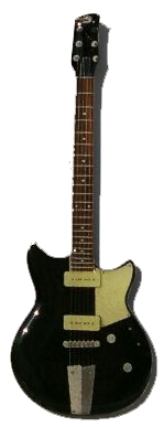 Miniatura kytary s magnetem Music Legends  PPT-MGS015 Cory Clark Ages Yamaha Revstar RS502T Bowden Green