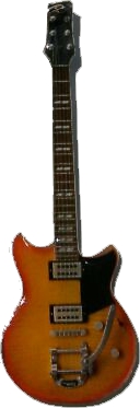 Miniatura kytary s magnetem Music Legends  PPT-MGS016 Soren Andersen Electric Guitars Yamaha Revstar RS720B Wall Fade