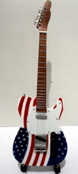 Miniatura kytary s magnetem Music Legends  PPT-MGD033 Fender Telecaster American Flag