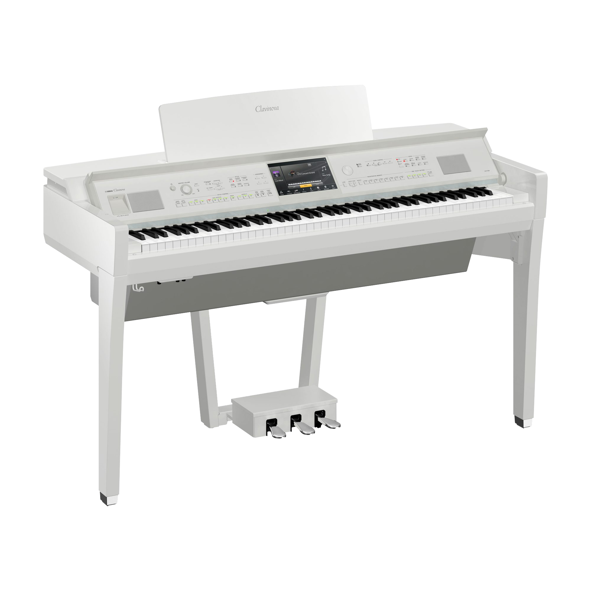 Digitální piano s doprovody Yamaha  CVP 809PWH