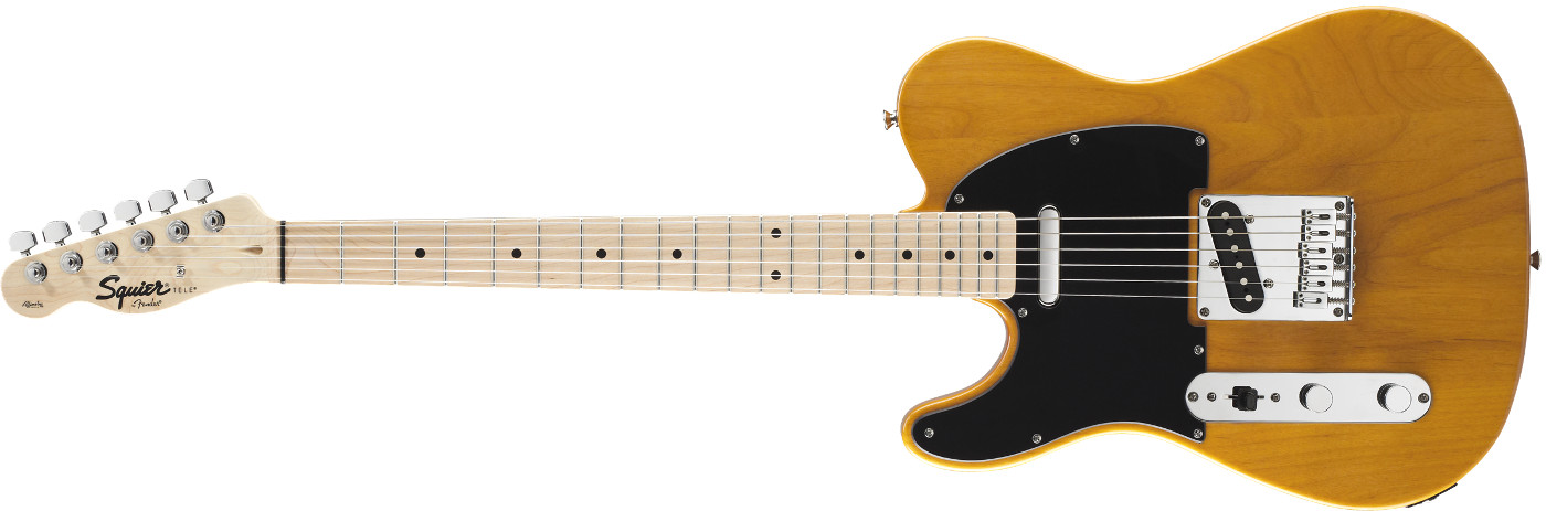 Elektrická kytara levoruká Fender Squier  Affinity Telecaster Left Hand MF Butterscotch Blonde