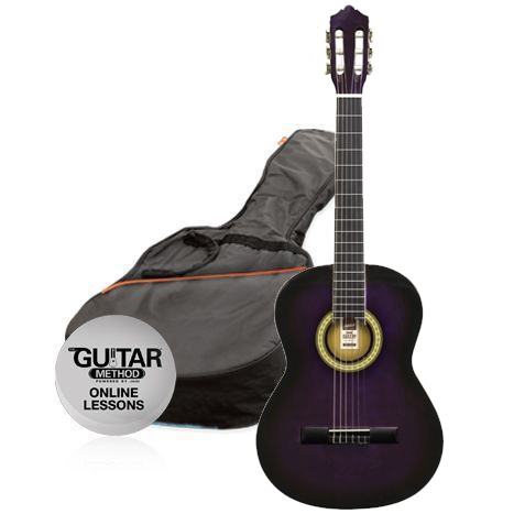 Klasická kytara paket 1/2 Ashton  SPCG 12 TP Pack (fialová)